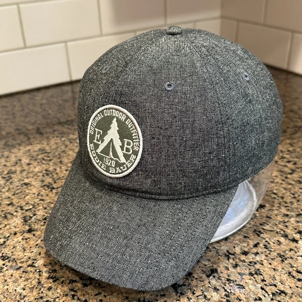 Eddie Bauer Hat Baseball Cap Men's One‎ Size Adjustable Heather Gray Cotton